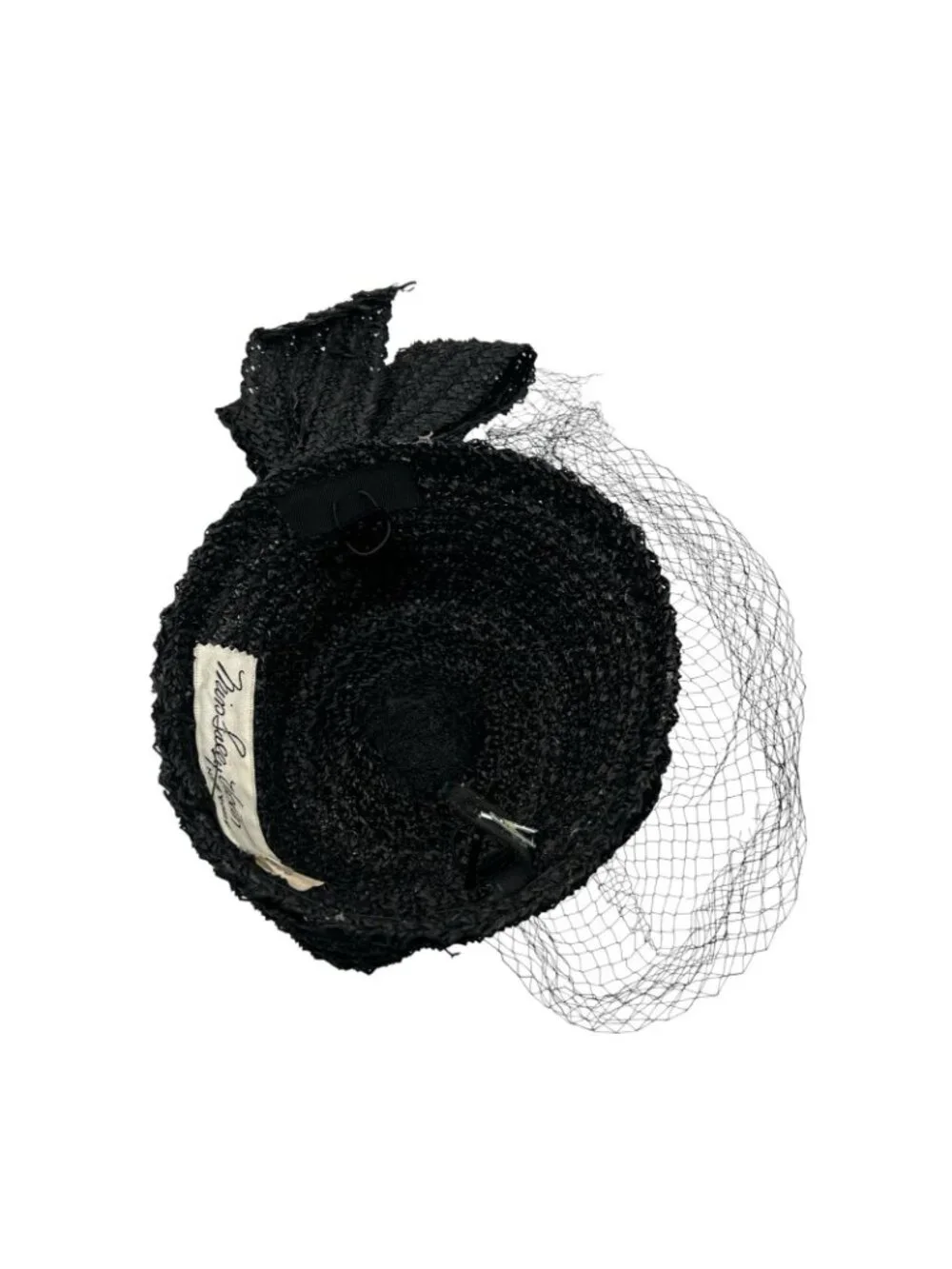 Miss Sally Victor New York Women's 6 Vintage Veiled Pillbox Hat 1950's Antique